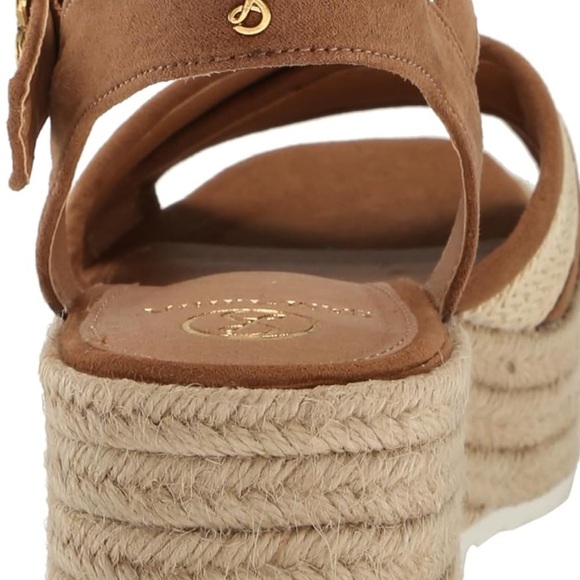 Sam & Libby Brown and Cream Espadrille Wedges - Picture 6 of 10